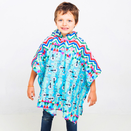 Mini Poncho Capa Lluvia Niño Piloto Impermeable Circope Nene