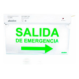 Cartel Salida De Emergencia Flecha Derecha Led Compacto 