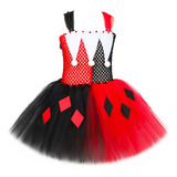 Disfraz De Dance Joker Para Niñas, Elegante Vestido De Tutú