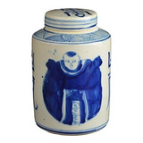 Jarron Cubierto, Porcelana China, Blanco Antiguo 