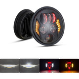 5.75 Pulgadas Redondo Foco H4 Faro Luces Para Jeep/moto 