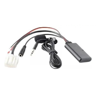 2xadapter Accs Kit Rca Aux Cable Audio Coche For Mazda 2 3