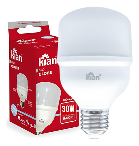 Lampada Led 30w Iluminação Forte Area Grande E27 Branca Fria