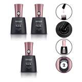  Kit 3 Risqué Top Coat Fixador Diamond Gel Cremoso - 9, 5 Ml