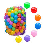 Pack 100 Pelotas Plásticas Para Piscina Colores 