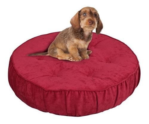 Puff Cama Pet Para Mascotas (perro O Gato) Rojo Mobelo