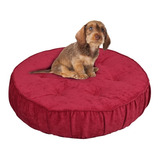 Puff Cama Pet Para Mascotas (perro O Gato) Rojo Mobelo