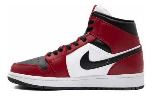 Jordan Nike Air 1 Mid Gs Chicago Negro Toe