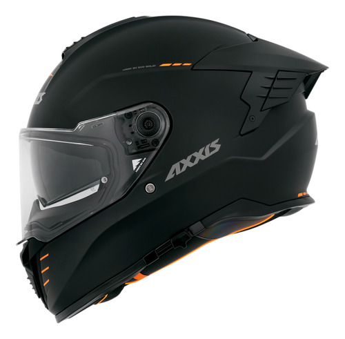 Capacete Masculino Axxis Hawk Sv Solidt Preto Fosco Moto