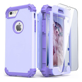 Funda Para iPhone 6s / 6 Idweel + Vidrio Templado Morado