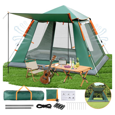 Ywctty Automática Tienda Acampar Casa Campaña Grandes Para Acampar 4-6 Persona 145x215x215cm | MercadoLibre
