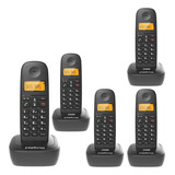 Combo Telefone Sem Fio Com 4 Ramal Para Comunicação Interna