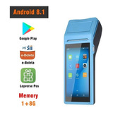 Pos Terminal Pda Android 8.1 1+8g 3g Wifi Con Impresora De 5