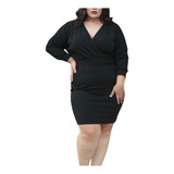 Vestido Mujer Corto Casual Dama Elegante Fiesta Moda Curvy 