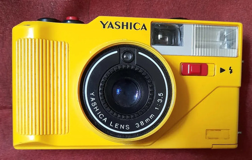 Câmera Yashica Mf-3 Super Amarela Analógica Vintage!