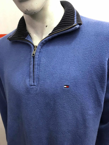 Sweater 1/4 Zip Tommy Hilfiger Talle Med Made In Hong Kong