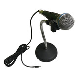 Combo Microfono Pc Home Studio + Pie  Soporte + Cable Beta49