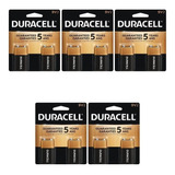 Kit 10 Baterias 9v Alcalina Duracell 5 Cartelas Com 2  