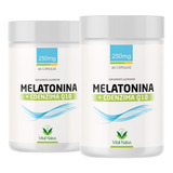 2 Melatonina + Coenzima Q10 Ubiquinol  60cps - Kit 2 Frascos