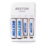 Bateria Beston Recargables Aa/aaa X 4 Pack + Cargador