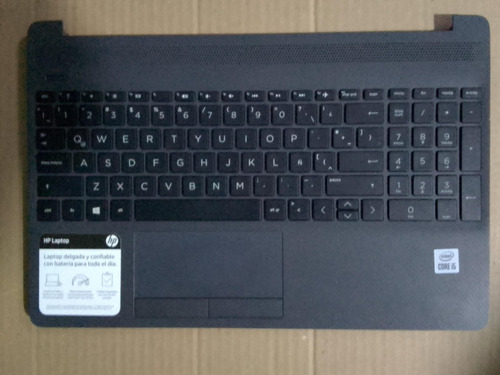 Teclado Con Carcasa Hp 15s-dy 15s-du 15-cs 15-dw 15-dr Gris