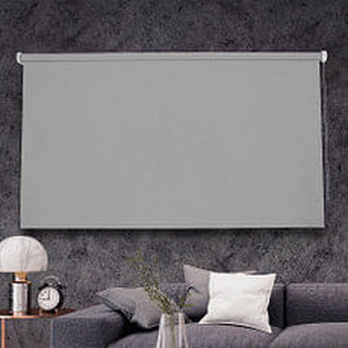 Cortina Enr Black Out Gris Claro 240x250cm