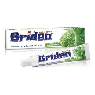 Briden Crema Dental Sin Flúor 1 Pieza 50ml | MercadoLibre