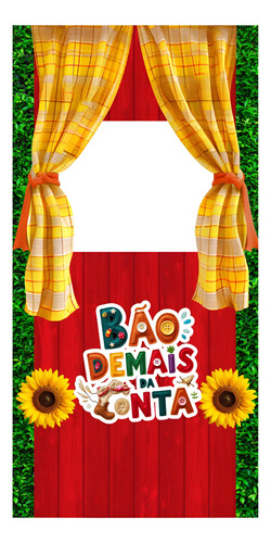 Painel Sublim. Arraiá Festa Junina Vazado Interativo 2,0x1,0
