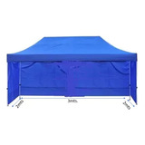 Funda Lona Para Pared De Toldo 2x3 Azul Modelo Araña