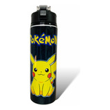 Cilindro Para Agua De Pokemon, Pikachu Color Gris