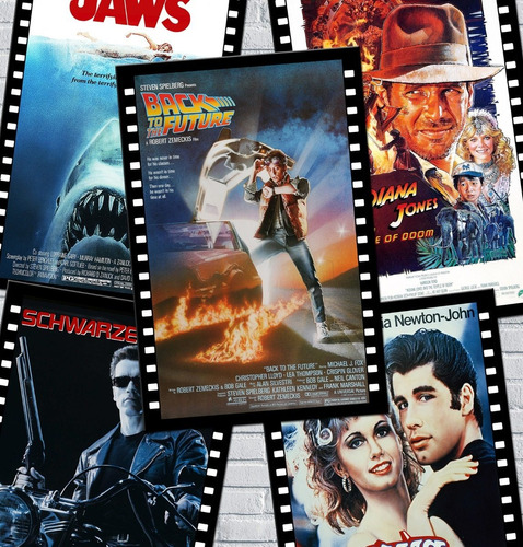 3 Placas Decorativas Filmes Anos 80 Cinema Movie À Escolha