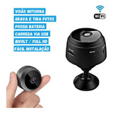 Mini Câmera Espiã Wifi Full Hd Discreta Visão Noturna A9