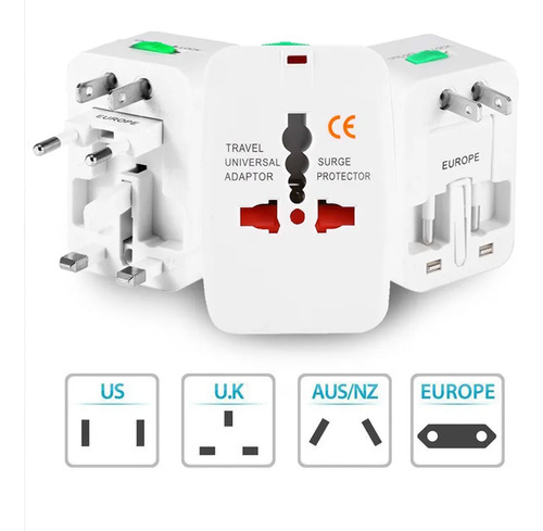 Adaptador Tomada Argentina, Eua, Portugal + 150 Países