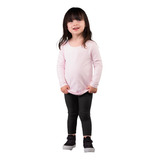 Calça Legging Infantil Feminina Poliamida Grossa Cós Alto