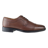 Zapato De Vestir Hombre Oxford Capa De Ozono 654602 Cogñac~