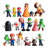 18pcs Super Mario Bros 1nd Generation Acción Figura Modelo A