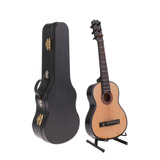 13cm Juguete Mini Guitarra De Madera En Miniaturas Accesorio
