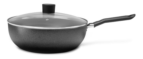 Wok Con Tapa 28cm Brinox Ebony 4.1l Antiadherente