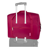 Maleta Equipaje De Mano Plegable Fucsia Citybags