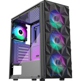 Morovol Carcasa Para Pc Preinstalada Con 4 Ventiladores Rgb.