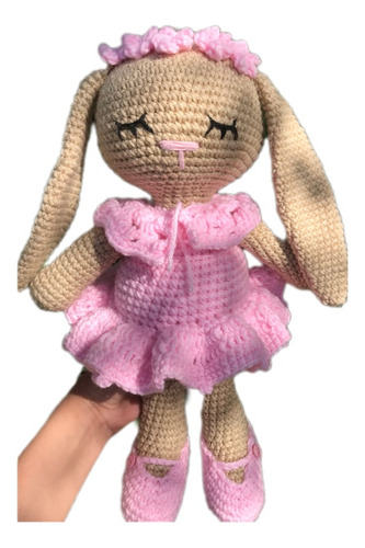 Coneja Bailarina Crochet 40cm