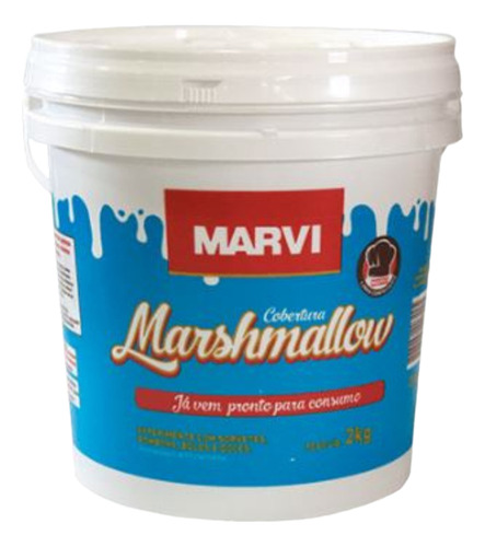 Cobertura Sorvete Marshmallow Marvi Balde 2kg