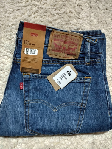 Pantalón Para Hombre Levi's 505 Regular, Talla 32x32 (606)