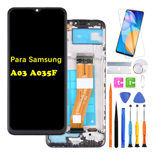 Pantalla Lcd Para Samsung A03 A035m A035f Original Con Marco