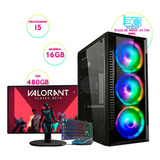 Pc Gamer Barato I7 16gb Ssd 480gb Kit + Monitor + Gt730 Ddr5