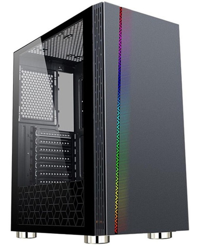 Gabinete Gamer Atx Mid-tower Rgb Vidro Temperado Grande