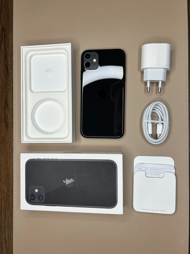 iPhone 11 (64 Gb) - Preto + Case E Pelicula De Brinde