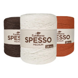 Barbante Euroroma Spesso 24 Fios 1kg Kilo 3 Unidades Macrame