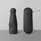 Mini Guarda-chuva Dobrável Com Proteção Uv+guarda-chuva Portátil Com Design De Tecido Preto Intelige Color E Caixa