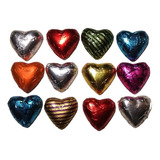 100 Corazones De Chocolate Macizos -ideal Souvenirs